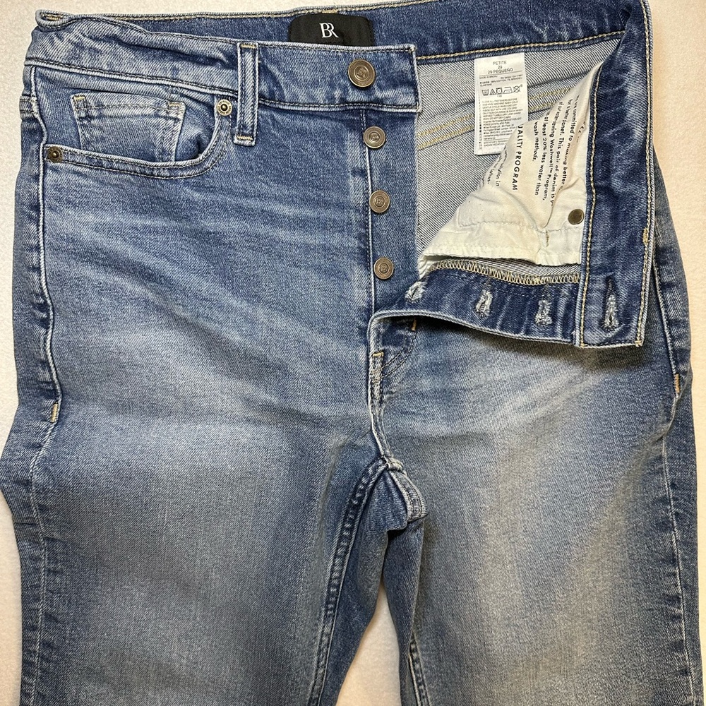Banana Republic‎ Straight Jeans Petite Medium Wash 5-Button Fly Women’s 29P - Picture 5 of 5